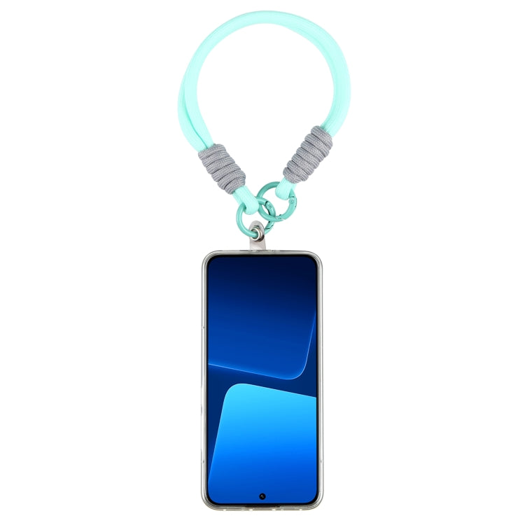 Dopamine Color Double Buckle Twist Rope Short Lanyard(Light Blue) by bashfashion