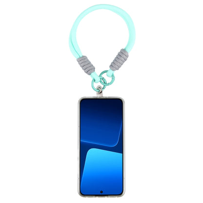 Dopamine Color Double Buckle Twist Rope Short Lanyard(Light Blue) by bashfashion
