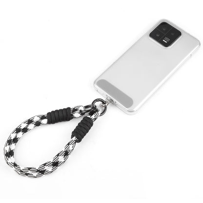 Dopamine Color Double Buckle Twist Rope Short Lanyard(Blue White) by bashfashion