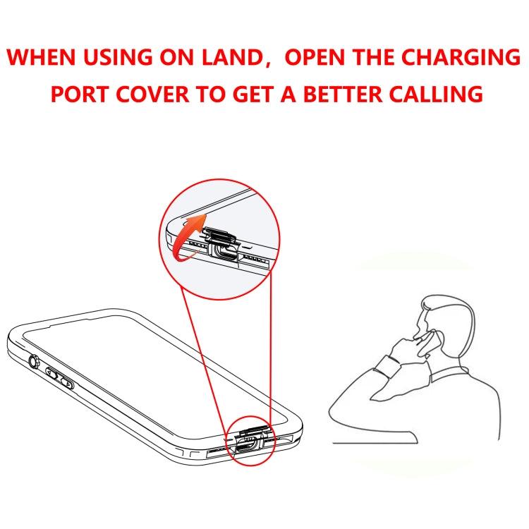 For iPhone 15 Pro RedPepper IP68 Waterproof MagSafe Phone Case(Black) by RedPepper