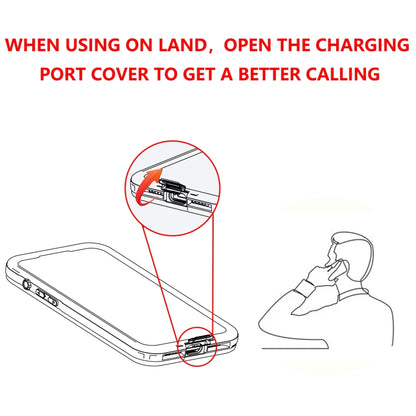 For iPhone 15 RedPepper IP68 Waterproof MagSafe Phone Case(Black) by RedPepper