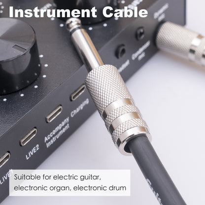 3045GR Mono 6.35mm Plug Male to Male Electric Guitar Audio Cable, Length:10m by bashfashion