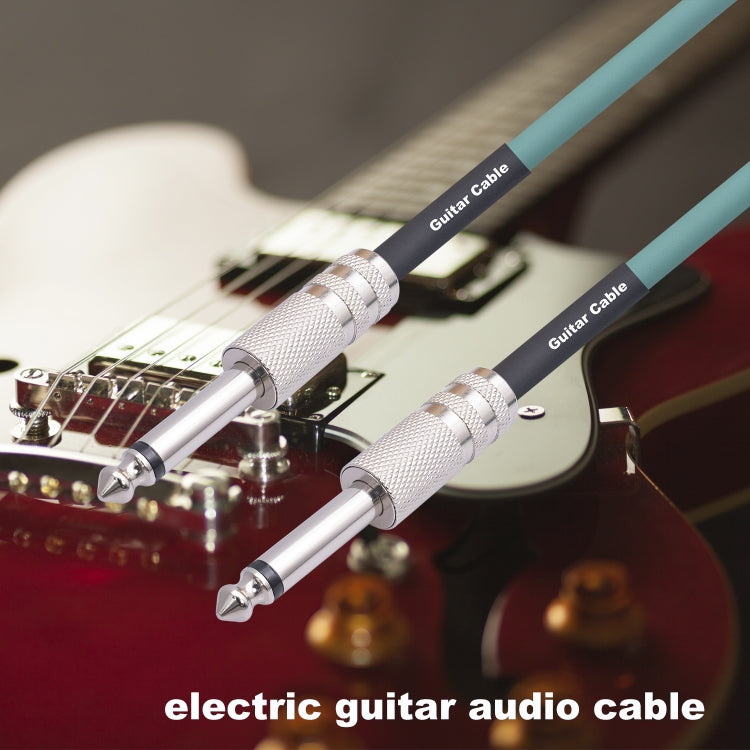 3045GR Mono 6.35mm Plug Male to Male Electric Guitar Audio Cable, Length:10m by bashfashion