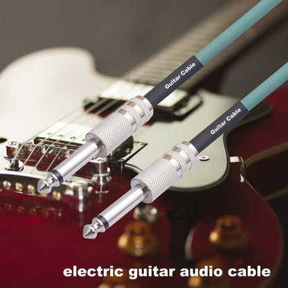3045GR Mono 6.35mm Plug Male to Male Electric Guitar Audio Cable, Length:10m by bashfashion