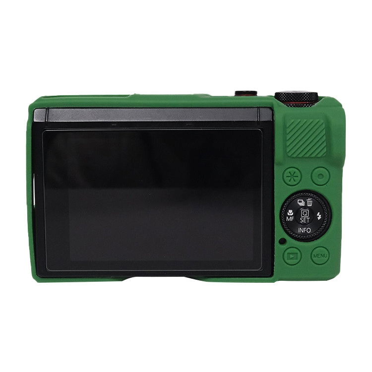For Canon PowerShot G7 X Mark III / G7X3 Soft Silicone Protective Case with Lens Cover(Green) by bashfashion