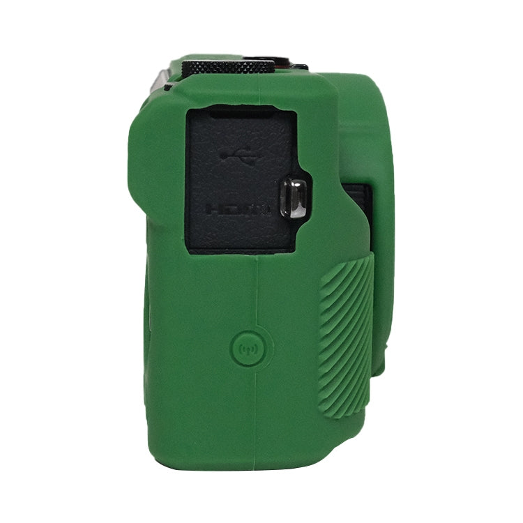 For Canon PowerShot G7 X Mark III / G7X3 Soft Silicone Protective Case with Lens Cover(Green) by bashfashion