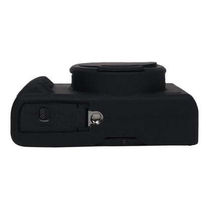 For Canon PowerShot G7 X Mark III / G7X3 Soft Silicone Protective Case with Lens Cover(Black) by bashfashion