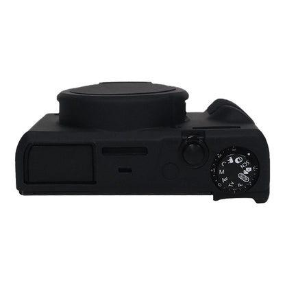 For Canon PowerShot G7 X Mark III / G7X3 Soft Silicone Protective Case with Lens Cover(Black) by bashfashion