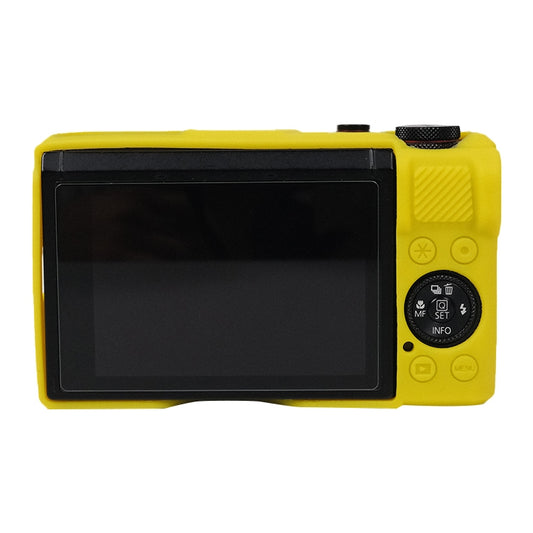 For Canon PowerShot G7 X Mark III / G7X3 Soft Silicone Protective Case with Lens Cover(Yellow) by bashfashion