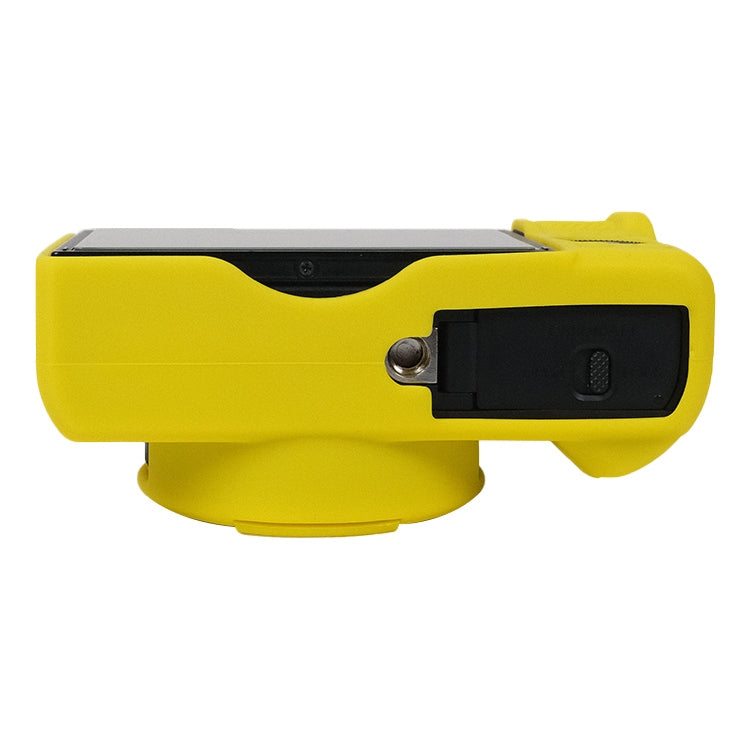 For Canon PowerShot G7 X Mark III / G7X3 Soft Silicone Protective Case with Lens Cover(Yellow) by bashfashion