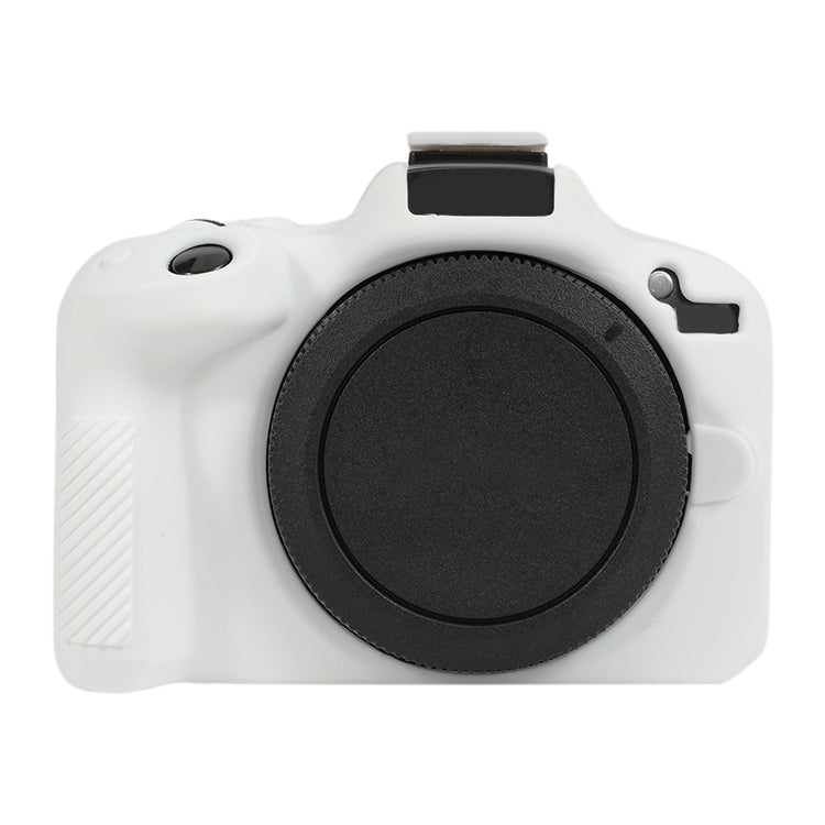 For Canon EOS R50 Soft Silicone Protective Case(White) by bashfashion