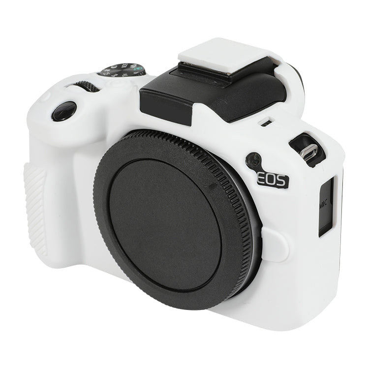 For Canon EOS R50 Soft Silicone Protective Case(White) by bashfashion