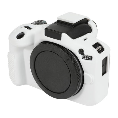 For Canon EOS R50 Soft Silicone Protective Case(White) by bashfashion
