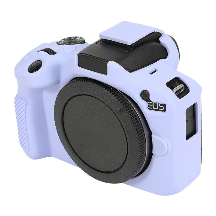 For Canon EOS R50 Soft Silicone Protective Case(Lilac Purple) by bashfashion