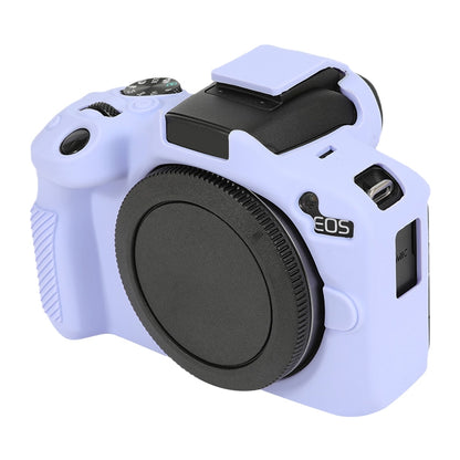 For Canon EOS R50 Soft Silicone Protective Case(Lilac Purple) by bashfashion