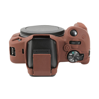 For Canon EOS R50 Soft Silicone Protective Case(Coffee) by bashfashion
