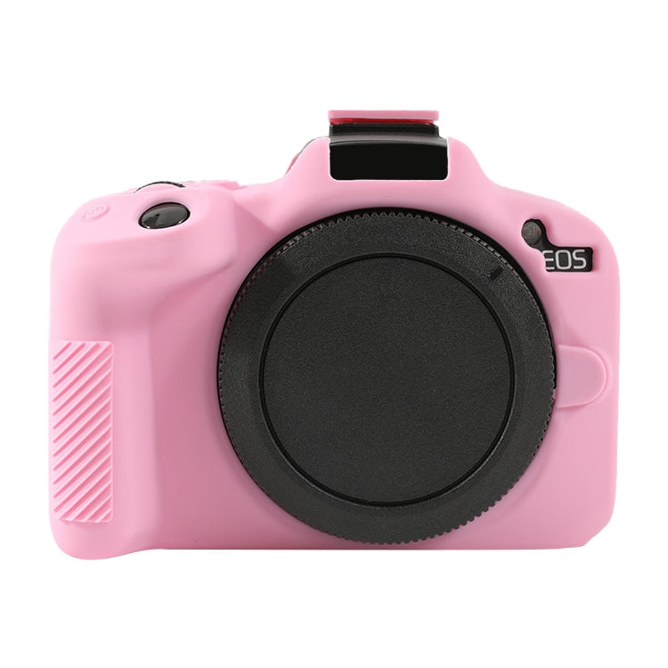 For Canon EOS R50 Soft Silicone Protective Case(Pink) by bashfashion