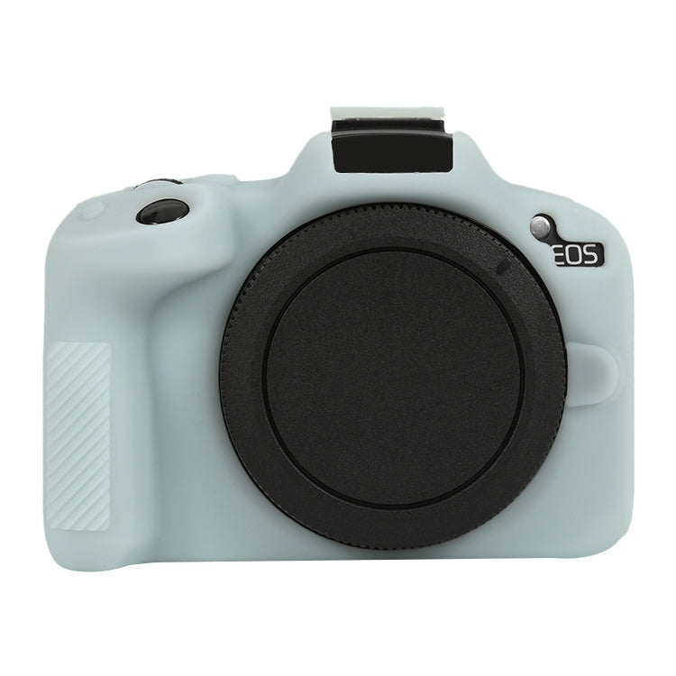 For Canon EOS R50 Soft Silicone Protective Case(Jello Green) by bashfashion