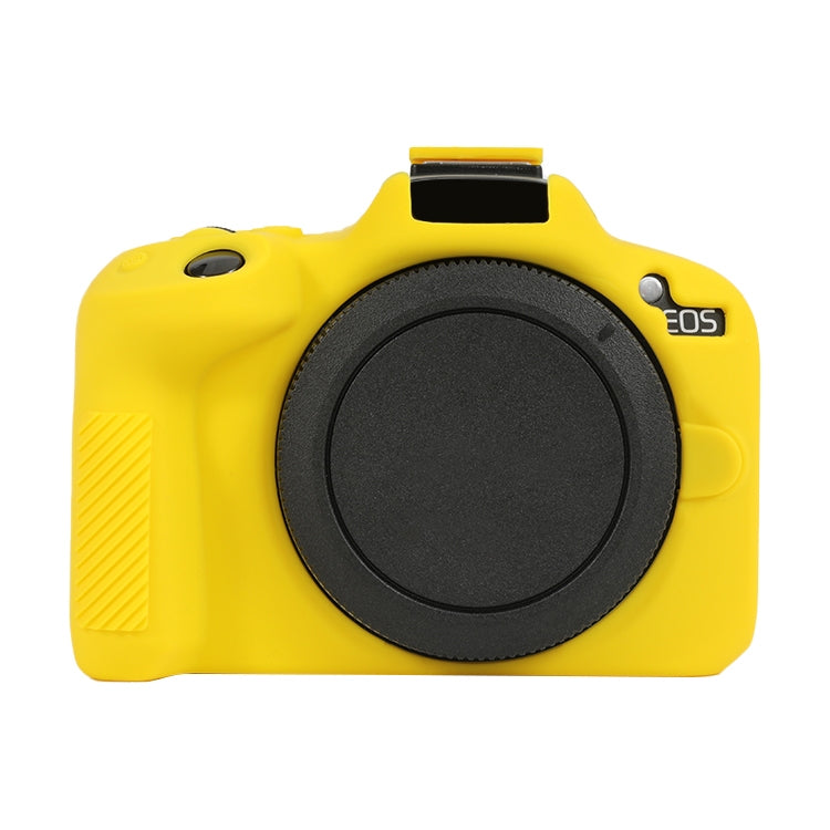 For Canon EOS R50 Soft Silicone Protective Case(Yellow) by bashfashion