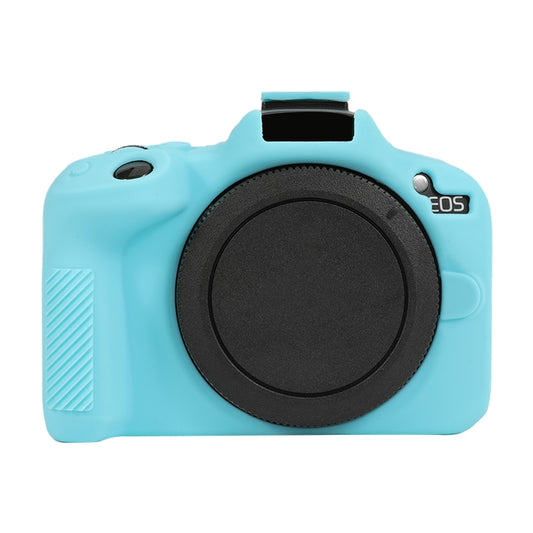 For Canon EOS R50 Soft Silicone Protective Case(Sky Blue) by bashfashion