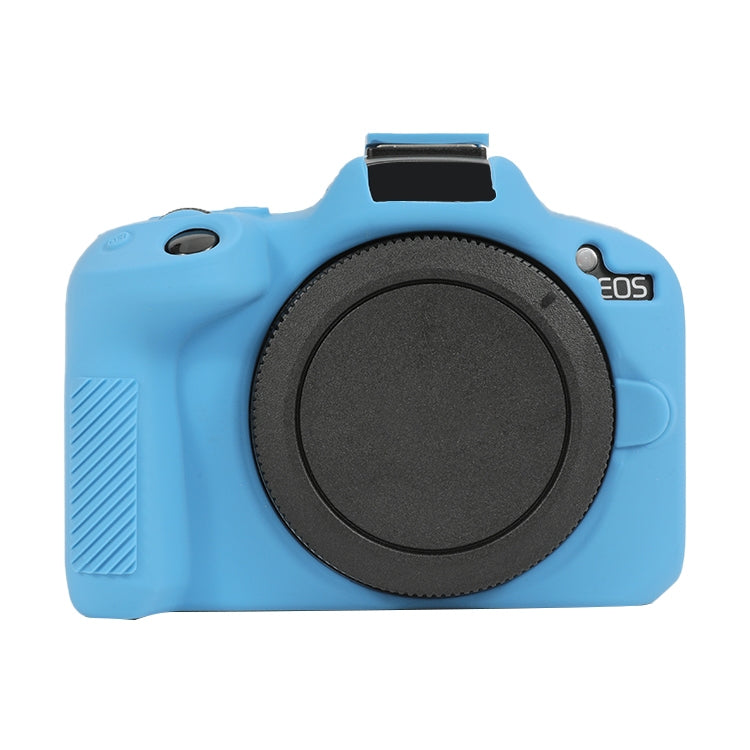 For Canon EOS R50 Soft Silicone Protective Case(Dark Blue) by bashfashion