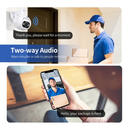 ESCAM PT304 HD 4MP Humanoid Detection Tracking WiFi Connection Sound Alarm Intelligent Night Vision H.265 Camera(EU Plug) by ESCAM