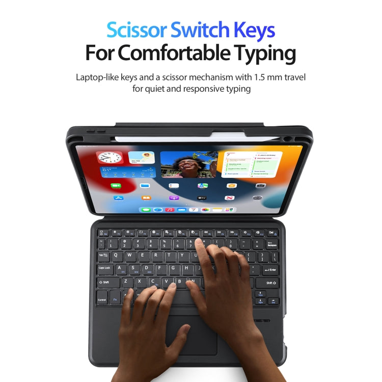 For iPad Air 11 2024 / 4&5 / iPad Pro 11 2022 DUX DUCIS DK Series Magnetic Wireless Bluetooth Keyboard Tablet Case(Black) by DUX DUCIS