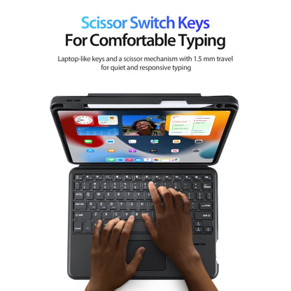 For iPad Air 11 2024 / 4&5 / iPad Pro 11 2022 DUX DUCIS DK Series Magnetic Wireless Bluetooth Keyboard Tablet Case(Black) by DUX DUCIS