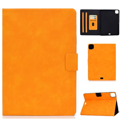 For iPad Air 2022 / 2020 10.9 Cowhide Texture Leather Smart Tablet Case(Khaki) by bashfashion