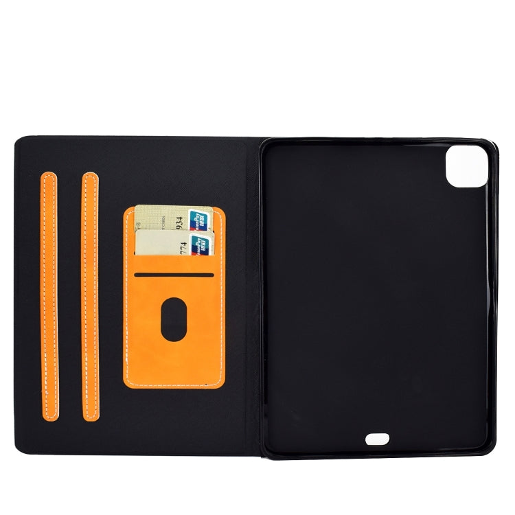 For iPad Air 2022 / 2020 10.9 Cowhide Texture Leather Smart Tablet Case(Khaki) by bashfashion