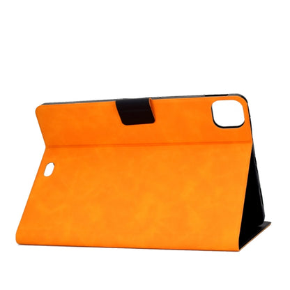 For iPad Air 2022 / 2020 10.9 Cowhide Texture Leather Smart Tablet Case(Khaki) by bashfashion