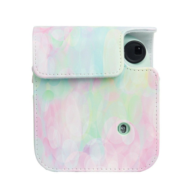 For FUJIFILM instax mini 12 Painted Full Body Leather Case Camera Bag with Strap(Dream Bubble) by bashfashion