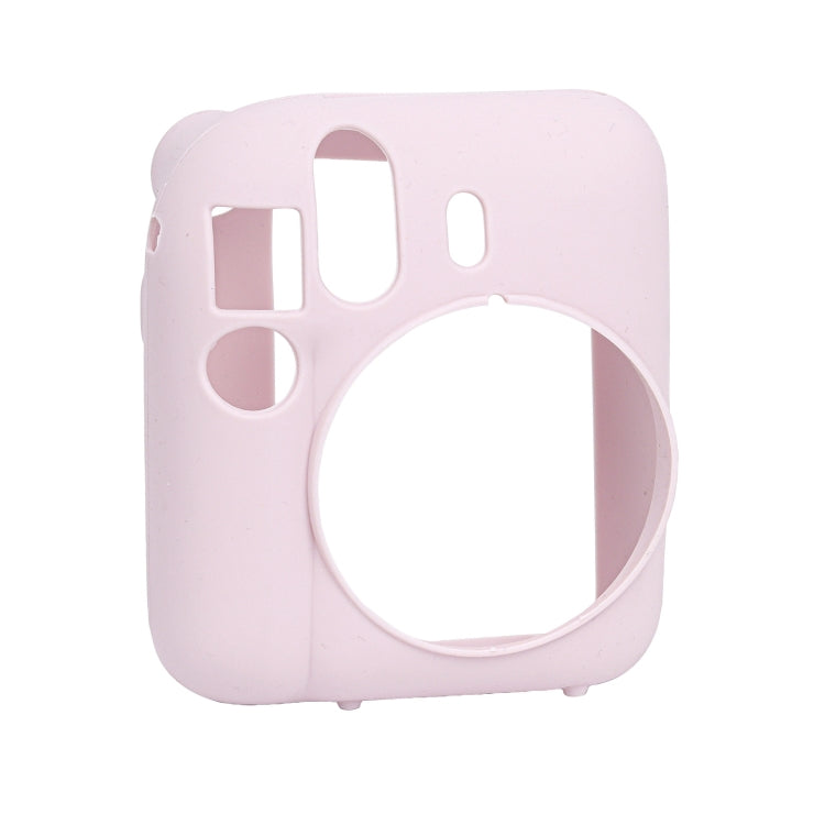 For FUJIFILM instax mini 12 Soft Silicone Camera Protective Case(Pink) by bashfashion