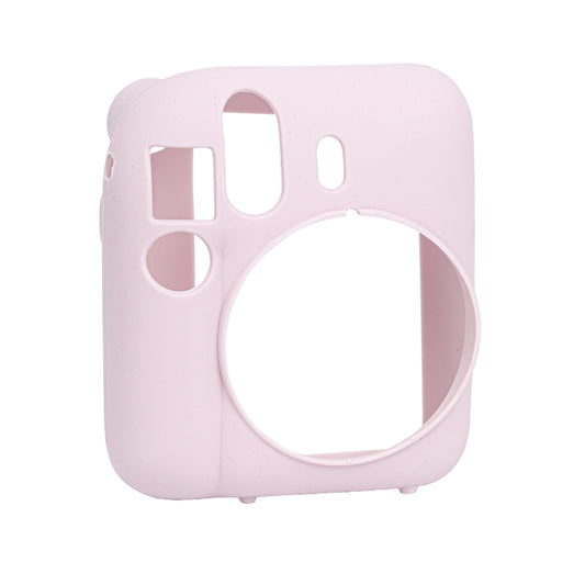 For FUJIFILM instax mini 12 Soft Silicone Camera Protective Case(Pink) by bashfashion