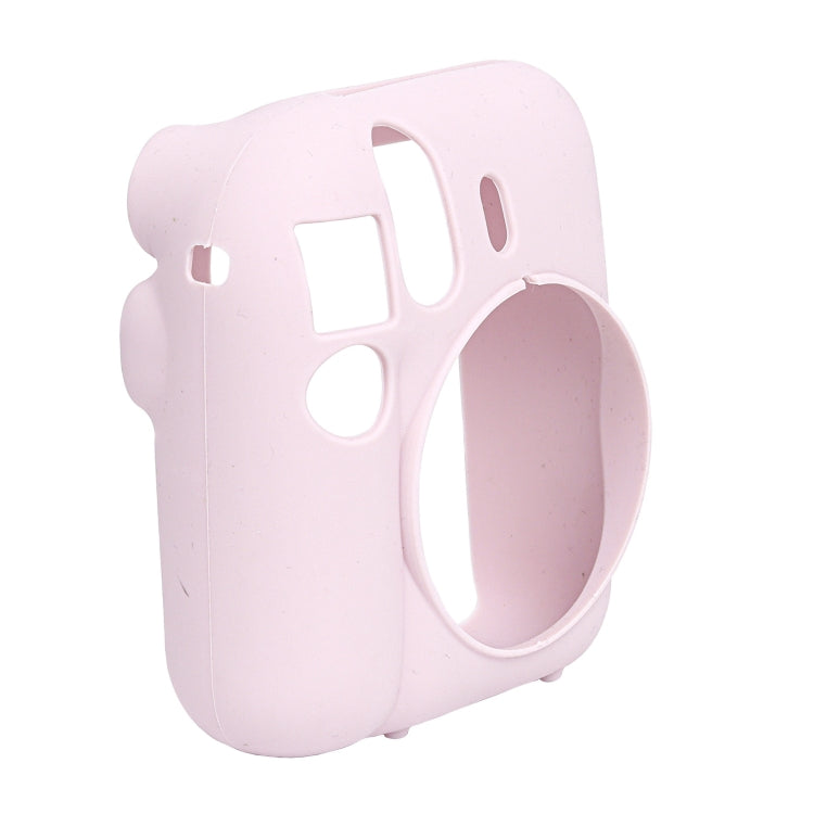 For FUJIFILM instax mini 12 Soft Silicone Camera Protective Case(Pink) by bashfashion