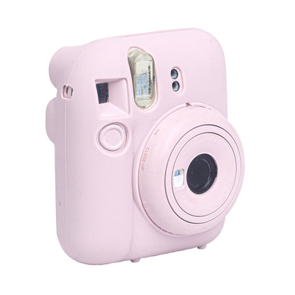 For FUJIFILM instax mini 12 Soft Silicone Camera Protective Case(Pink) by bashfashion