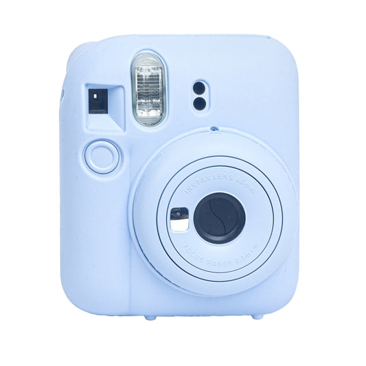 For FUJIFILM instax mini 12 Soft Silicone Camera Protective Case(Blue) by bashfashion
