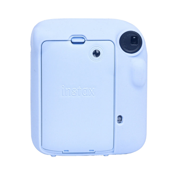 For FUJIFILM instax mini 12 Soft Silicone Camera Protective Case(Blue) by bashfashion