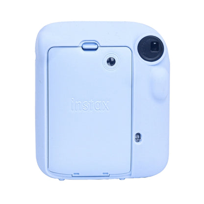 For FUJIFILM instax mini 12 Soft Silicone Camera Protective Case(Blue) by bashfashion