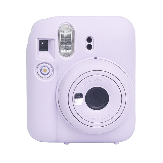 For FUJIFILM instax mini 12 Soft Silicone Camera Protective Case(Purple) by bashfashion
