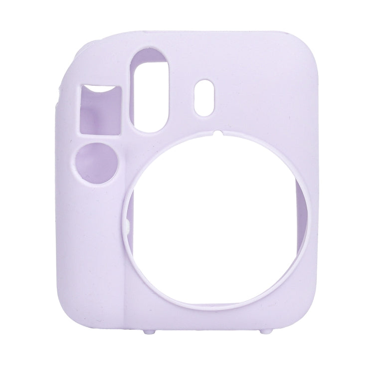 For FUJIFILM instax mini 12 Soft Silicone Camera Protective Case(Purple) by bashfashion