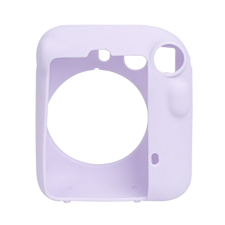 For FUJIFILM instax mini 12 Soft Silicone Camera Protective Case(Purple) by bashfashion