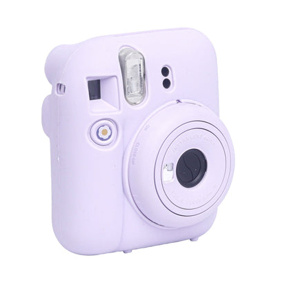 For FUJIFILM instax mini 12 Soft Silicone Camera Protective Case(Purple) by bashfashion