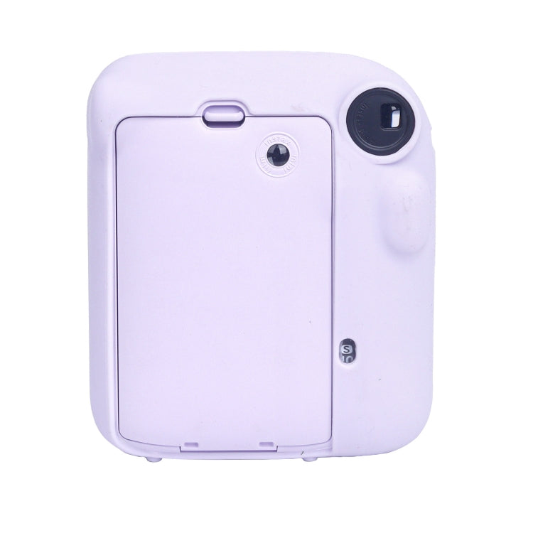 For FUJIFILM instax mini 12 Soft Silicone Camera Protective Case(Purple) by bashfashion