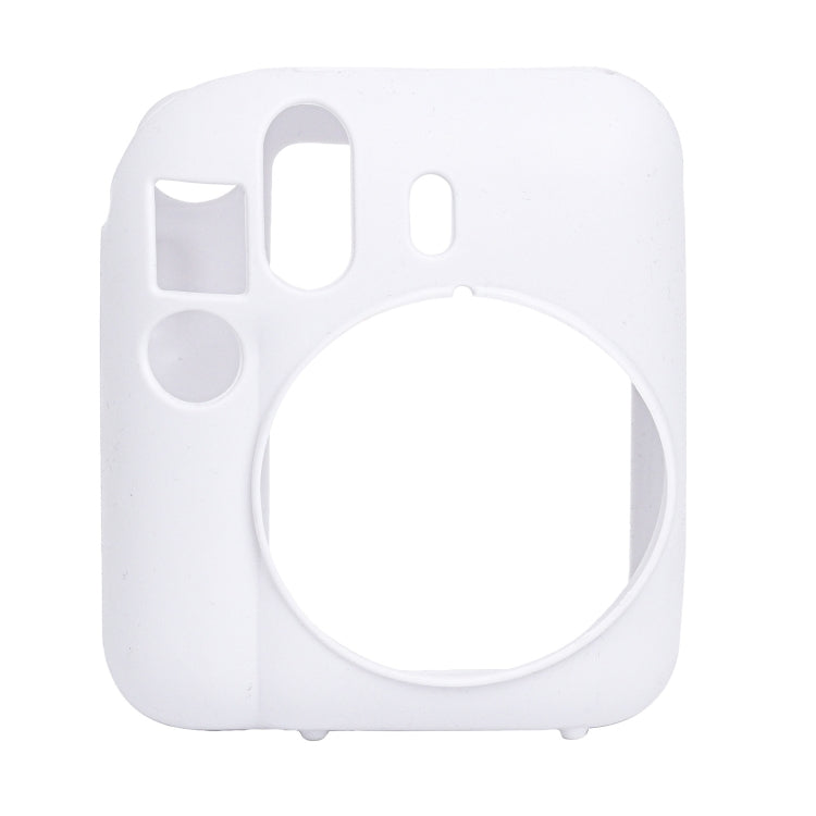 For FUJIFILM instax mini 12 Soft Silicone Camera Protective Case(White) by bashfashion