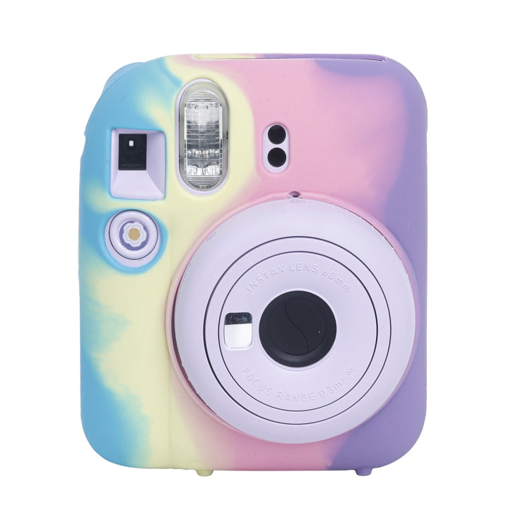 For FUJIFILM instax mini 12 Soft Silicone Camera Protective Case(Dark Blue Purple) by bashfashion