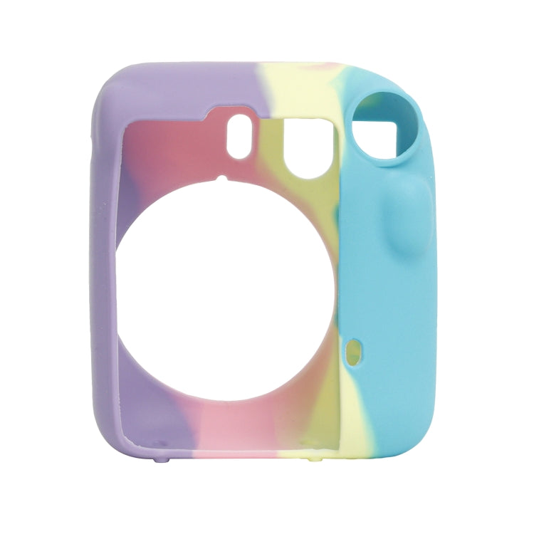 For FUJIFILM instax mini 12 Soft Silicone Camera Protective Case(Dark Blue Purple) by bashfashion