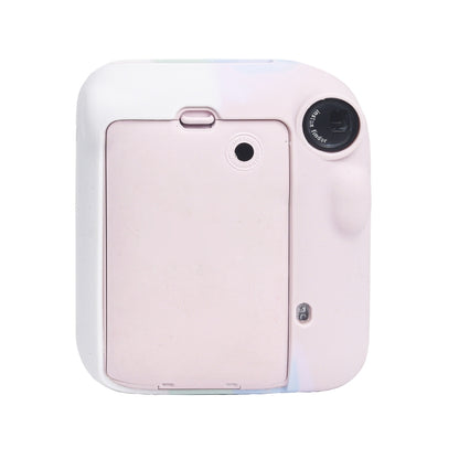For FUJIFILM instax mini 12 Soft Silicone Camera Protective Case(Pink Blue White) by bashfashion