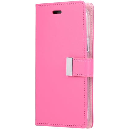 For iPhone 15 Pro Max GOOSPERY RICH DIARY Crazy Horse Texture Leather Phone Case(Rose Red) by GOOSPERY