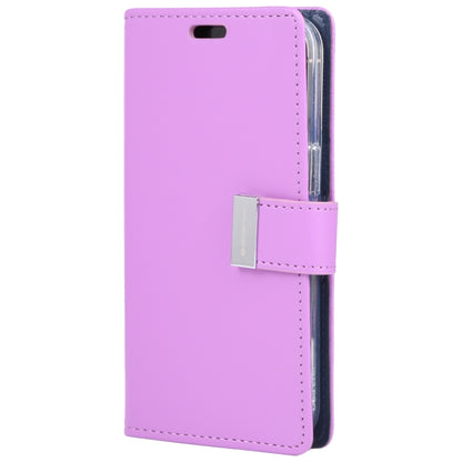 For iPhone 15 Pro GOOSPERY RICH DIARY Crazy Horse Texture Leather Phone Case(Purple) by GOOSPERY